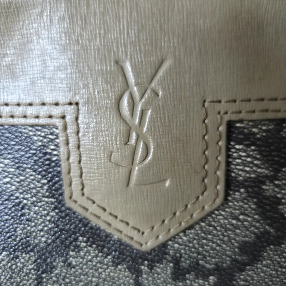 Yves Saint Laurent Brown and Tan Makeup Bag - Picture 7 of 8
